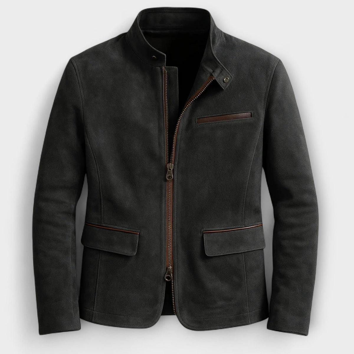Helvano | Wildlederjacke für Herren in Braun