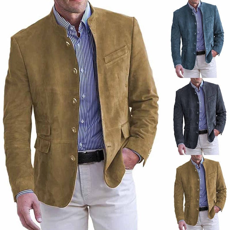 Helvano | Herren-Blazer mit Stehkragen