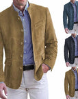 Helvano | Herren-Blazer mit Stehkragen