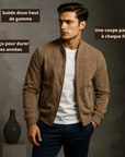 Helvano | Herren Bomberjacke in Wildlederoptik