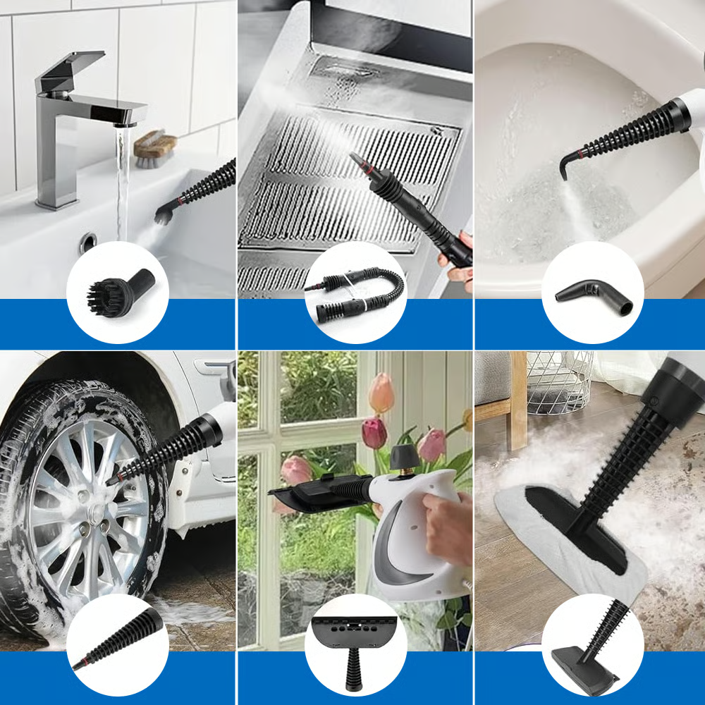 Helvano | Hochdruck-Dampfreiniger mit Mikrofasertüchern