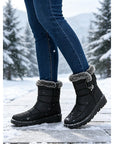Helvano | Winterstiefel mit Fell-Optik für Damen