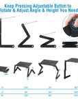 Helvano | Ergonomischer Laptopständer 360° drehbar