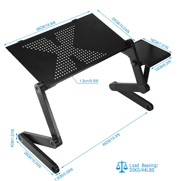 Helvano | Ergonomischer Laptopständer 360° drehbar