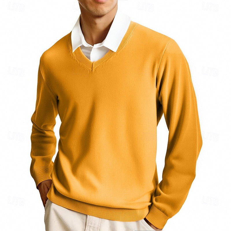 Helvano | Strickpullover mit V-Ausschnitt für Herren