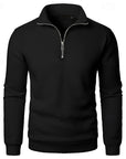 Helvano | Herren Pullover mit Stehkragen und Viertelreissverschluss