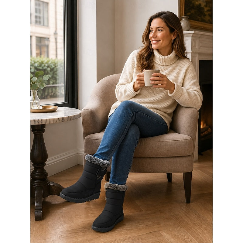 Helvano | Winterstiefel mit Fell-Optik für Damen