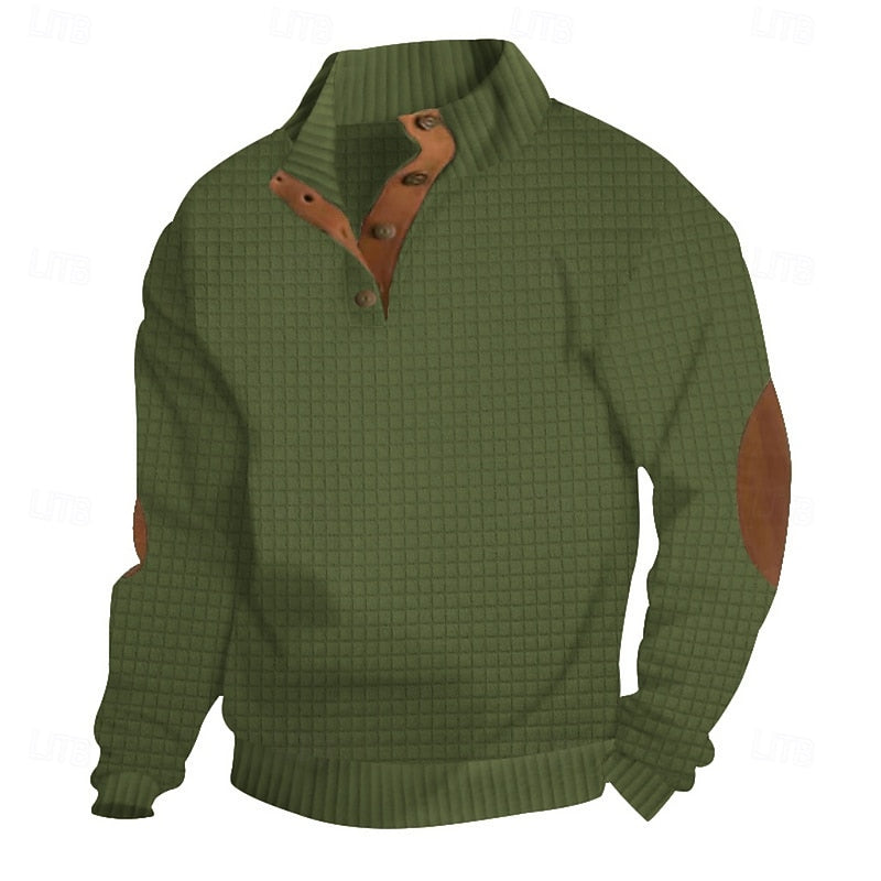 Helvano | Strickpullover mit Stehkragen für Herren