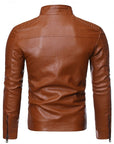 Helvano | Bikerjacke mit Stehkragen für Herren