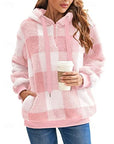 Helvano | Karierter Hoodie mit Half-Zip