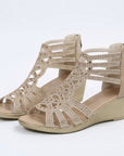 Helvano | Keilsandalen mit Reissverschluss für Damen