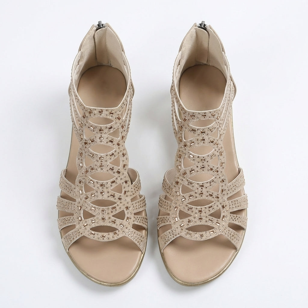 Helvano | Keilsandalen mit Reissverschluss für Damen