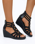 Helvano | Keilsandalen mit Reissverschluss für Damen