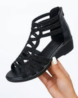 Helvano | Keilsandalen mit Reissverschluss für Damen