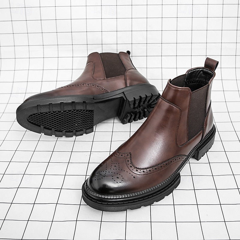 Helvano | Chelsea Boots mit Flügelkappe für Herren