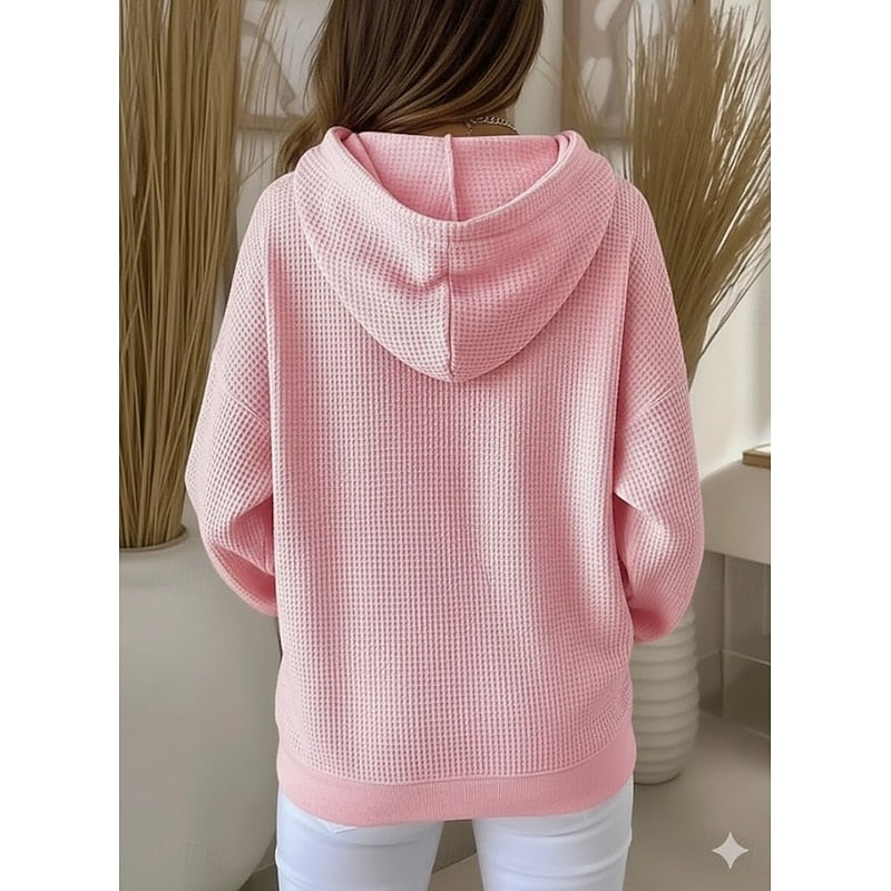 Helvano | Struktur-Hoodie mit Tunnelzug