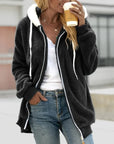 Helvano | Extra warmer Teddy-Fleece Zip-Hoodie für Damen