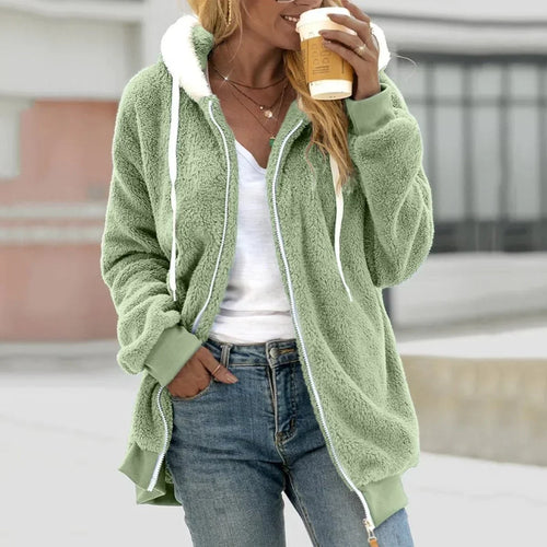 Helvano | Extra warmer Teddy-Fleece Zip-Hoodie für Damen