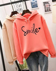 Helvano | Kapuzenpullover mit Smiley-Print für Damen