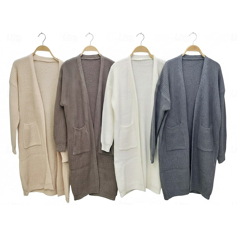 Helvano | Offener Long-Cardigan für Damen