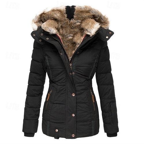 Helvano | Winterjacke mit Fellkapuze für Damen