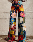 Helvano | Florale Marlenehose für Damen