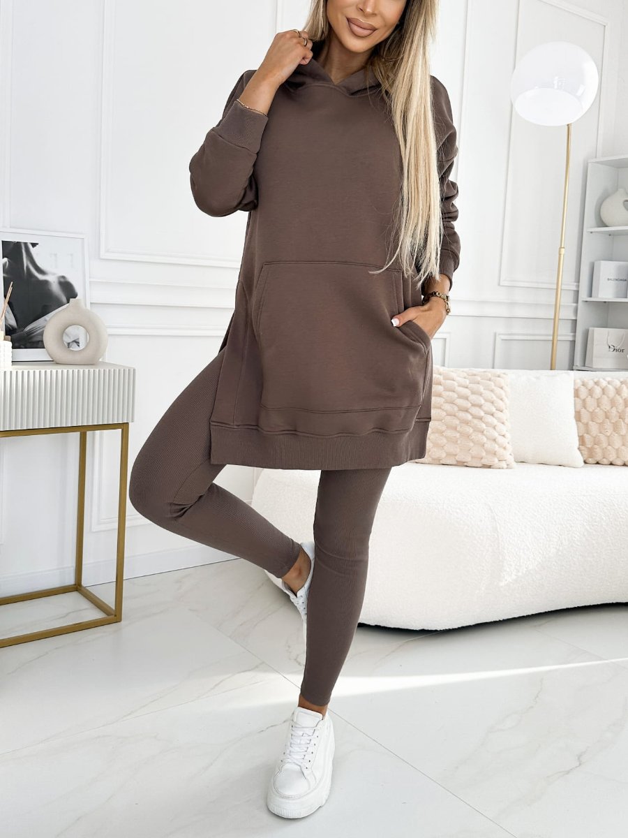 Helvano | Damen Hoodie &amp; Leggings Set 2-teilig
