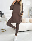 Helvano | Damen Hoodie & Leggings Set 2-teilig