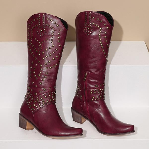 Helvano | Cowboystiefel mit Absatz für Damen
