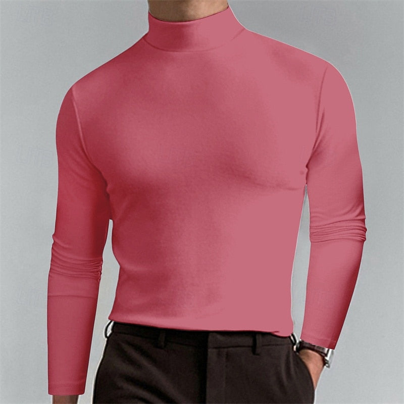 Helvano | Herren Strickpullover mit Stehkragen
