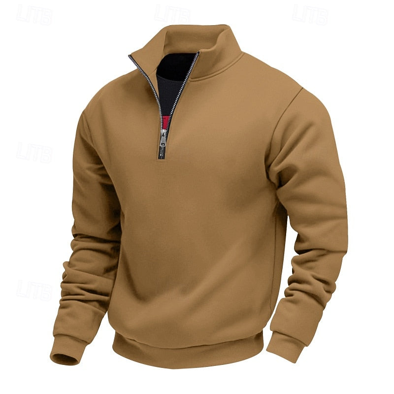 Helvano | Troyer-Sweatshirt mit Viertel-Zip für Herren