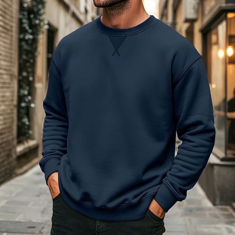 Helvano | Klassisches Rundhals-Sweatshirt für Herren