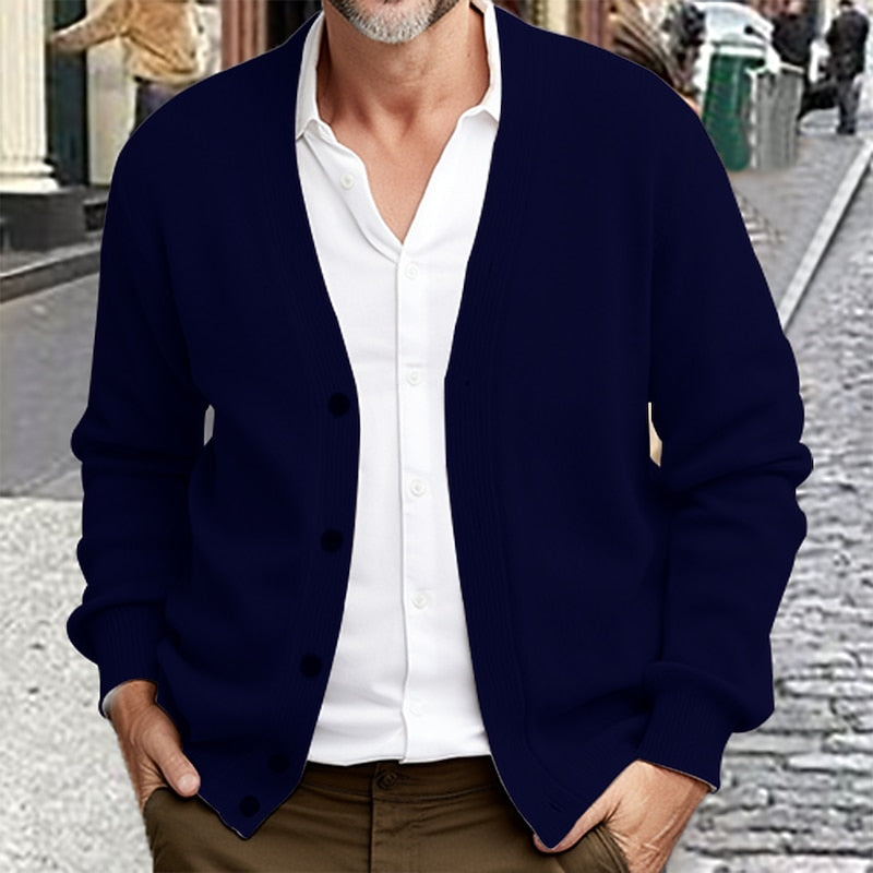 Helvano | Strickjacke mit V-Ausschnitt für Herren