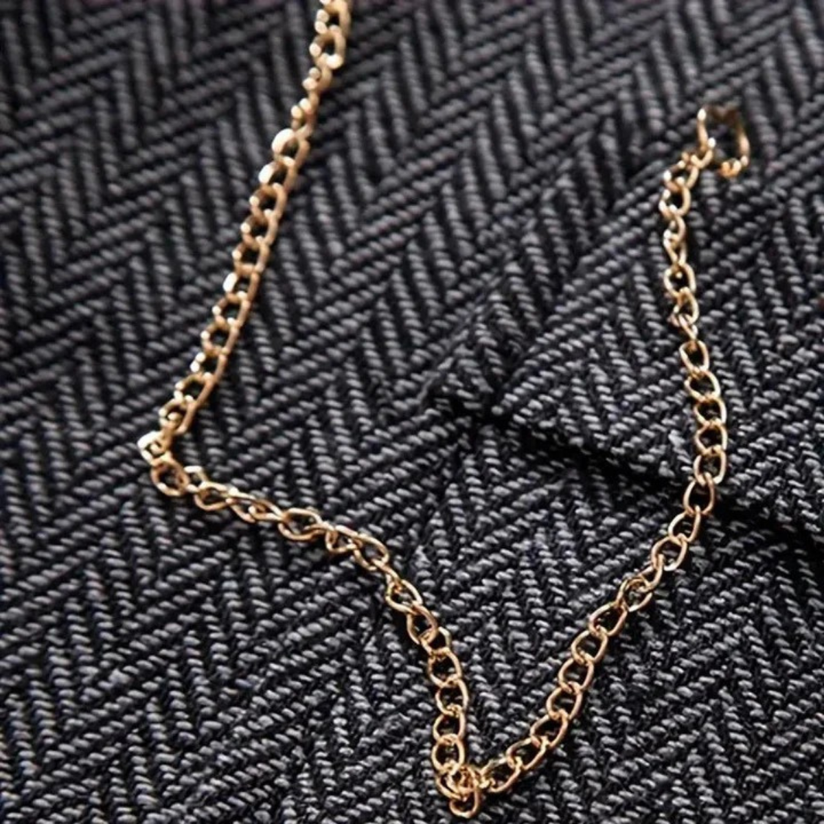 Helvano | Herren-Weste aus Tweed mit Fischgrätmuster