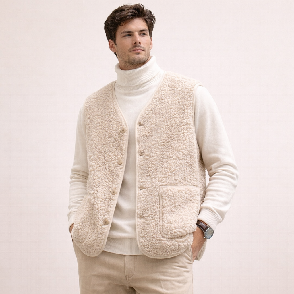 Helvano | Herren Teddy-Fleece Weste