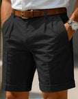 Helvano | Plissierte Sommershorts für Herren