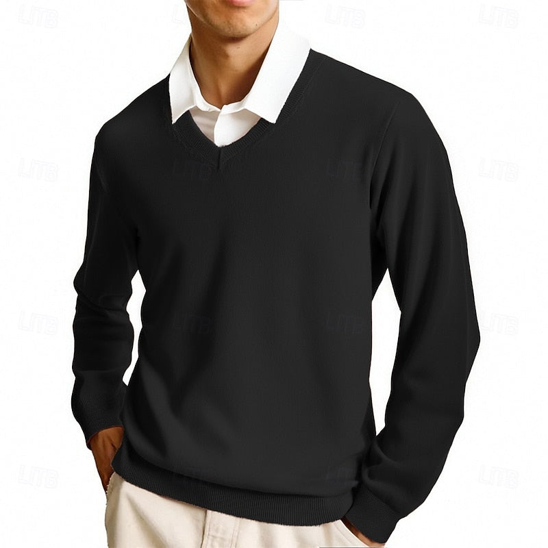 Helvano | Strickpullover mit V-Ausschnitt für Herren