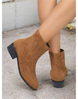 Helvano | Damen Stiefeletten mit Blockabsatz und Seitenreissverschluss