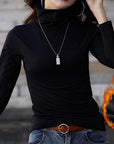 Helvano | Damen Rollkragenshirt mit Fleecefutter