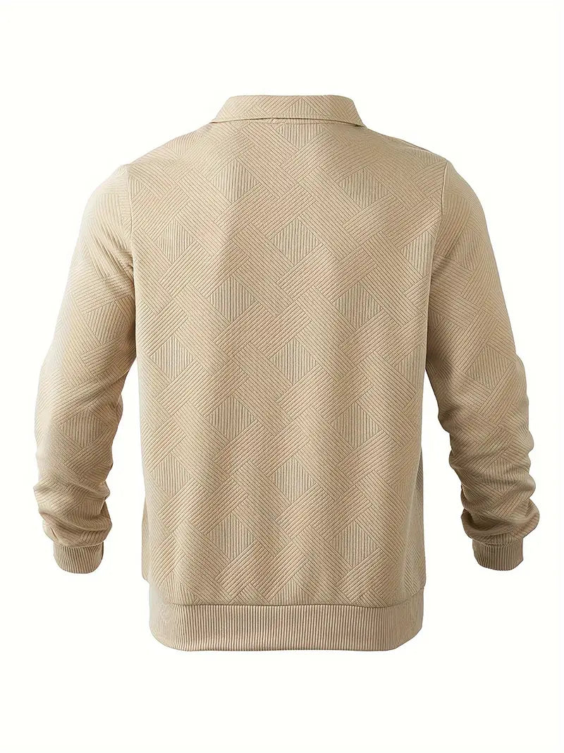 Helvano | Leichter Strickpullover mit Reissverschluss für Herren