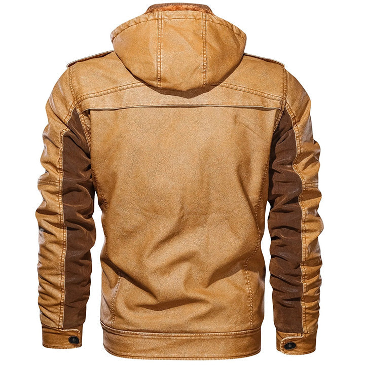 Helvano | Lederjacke für Herren in Braun
