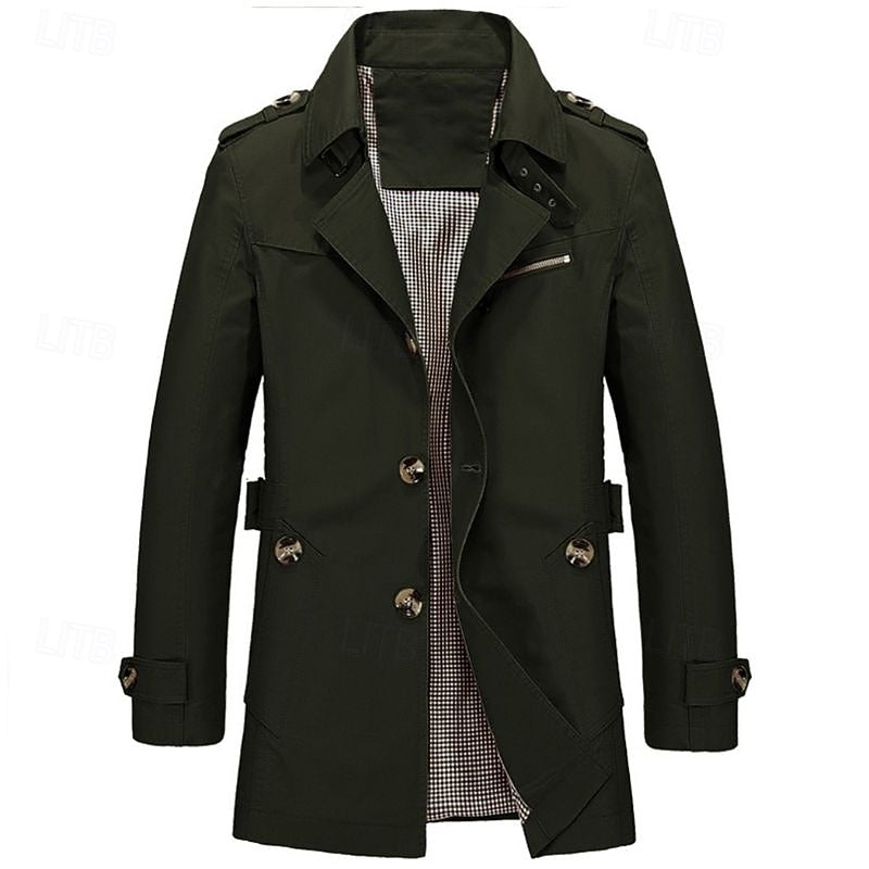 Helvano | Einreihiger Trenchcoat für Herren