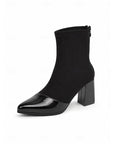 Helvano | Damen-Stiefeletten mit Zehenkappe und Blockabsatz
