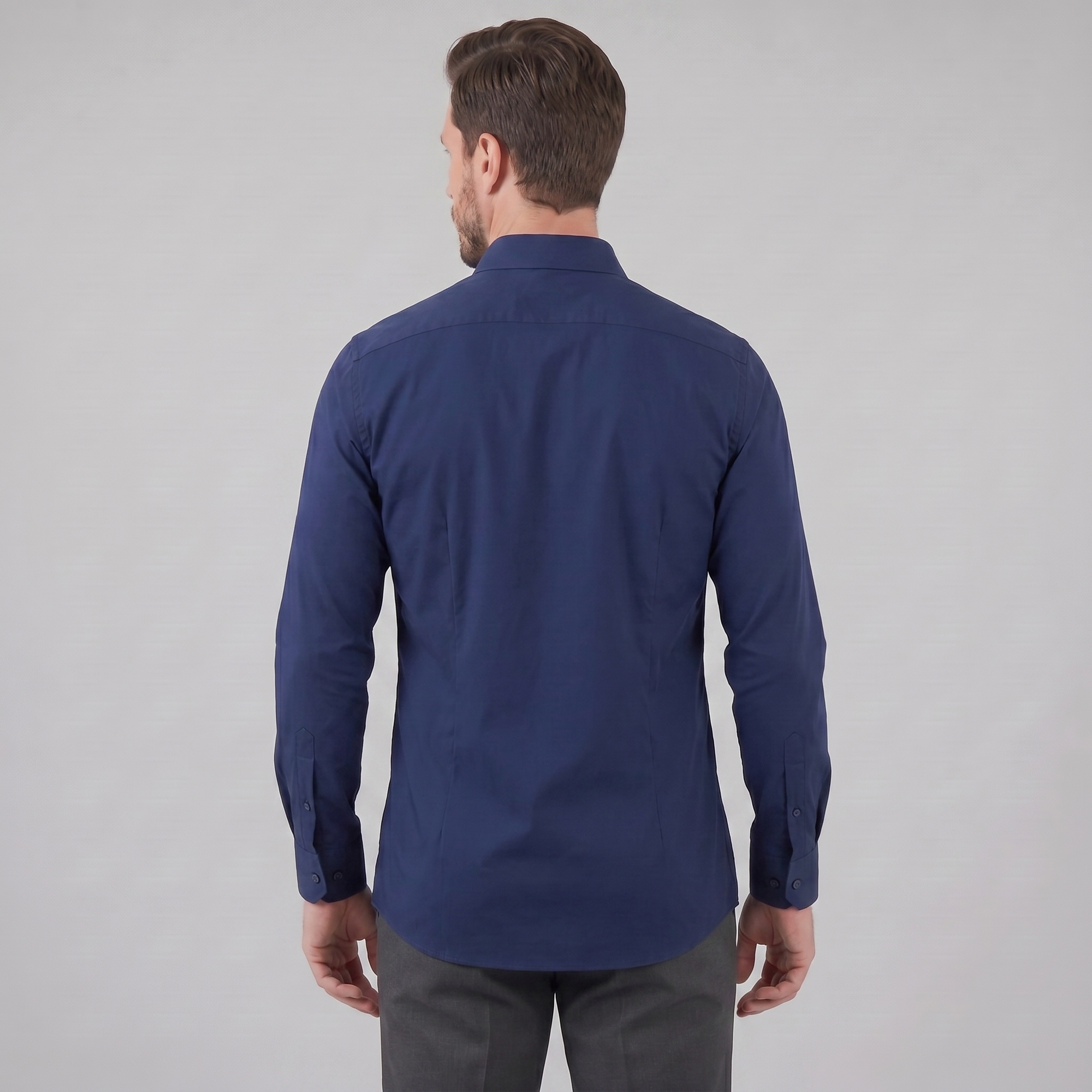 Helvano | Slim-Fit Herrenhemd mit langem Arm