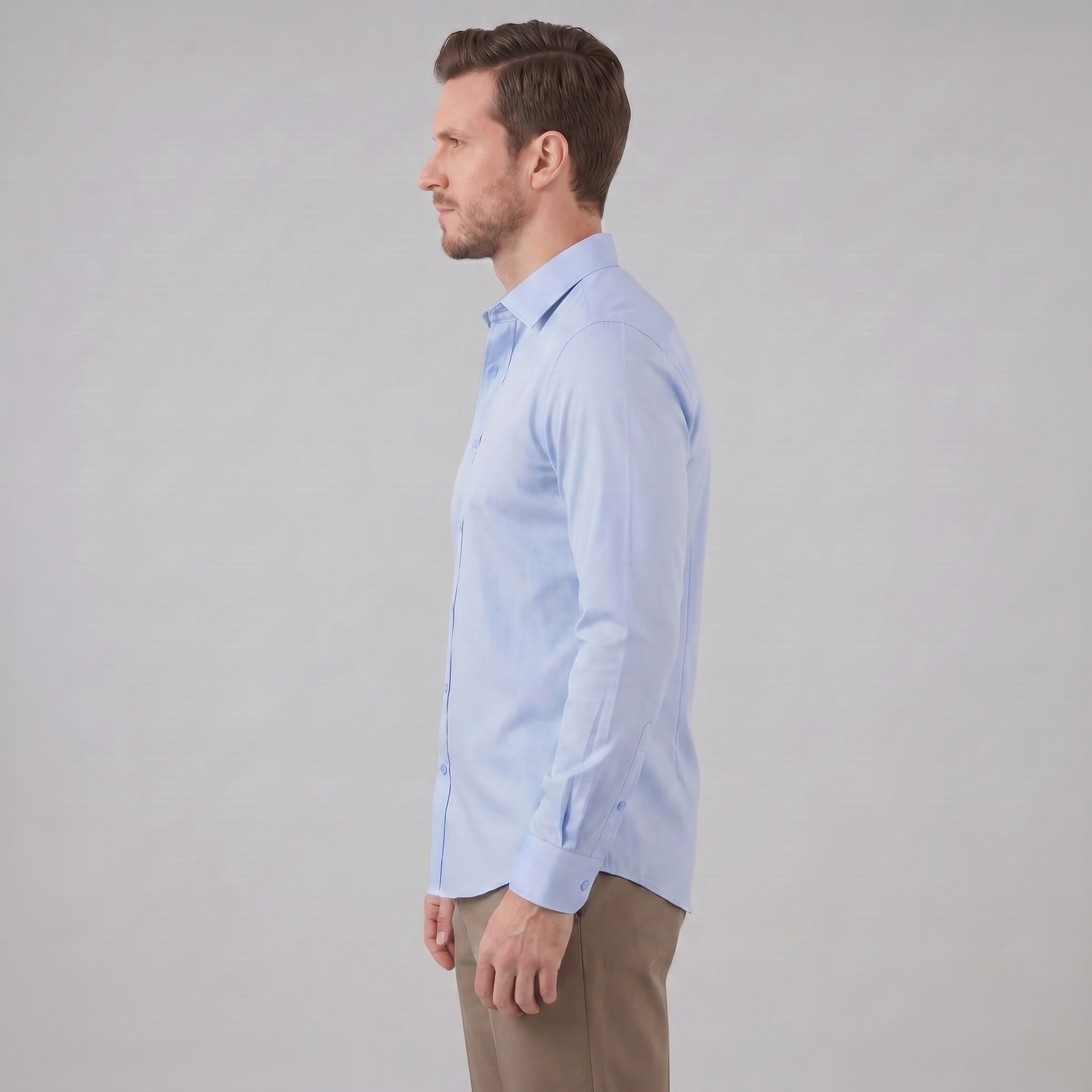 Helvano | Slim-Fit Herrenhemd mit langem Arm