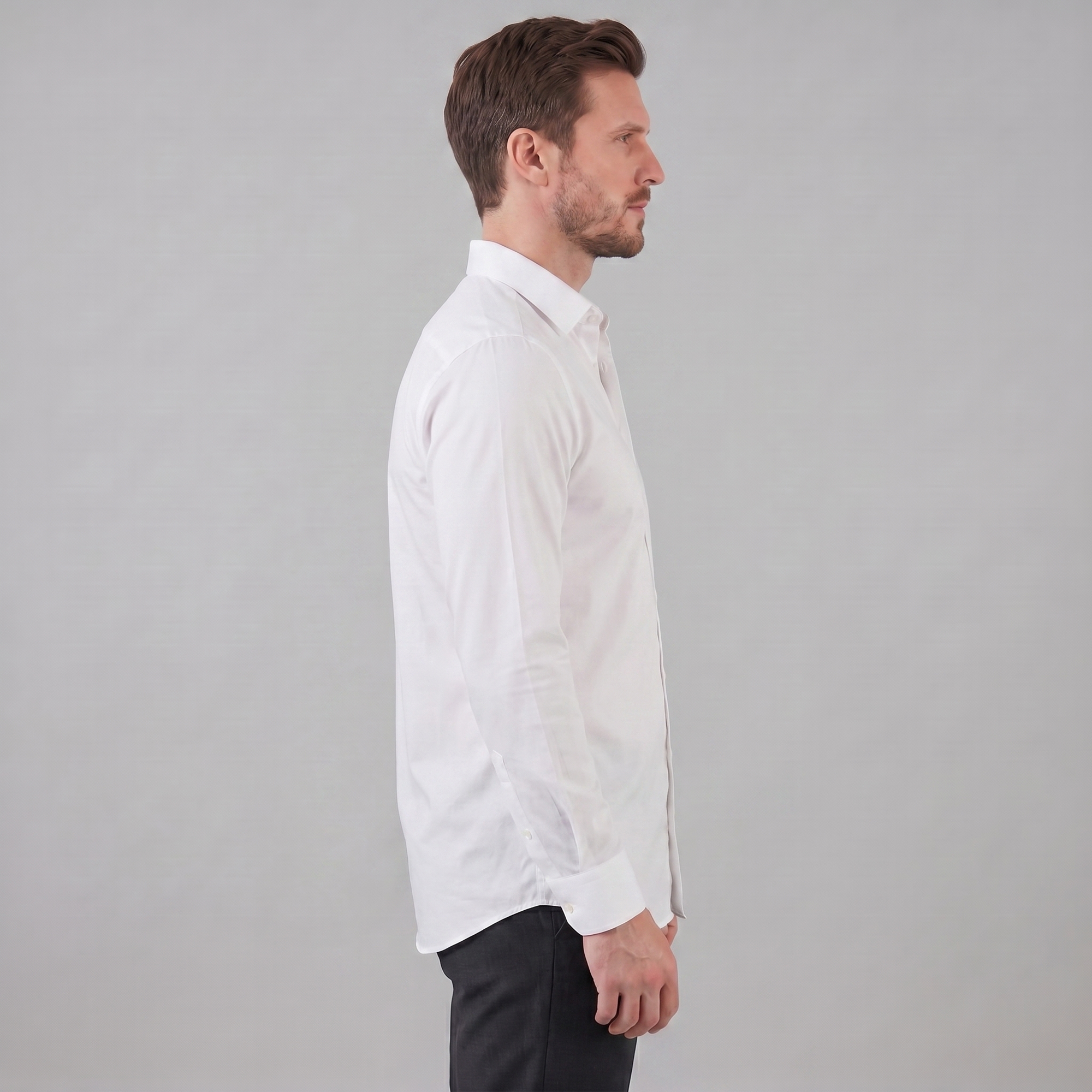 Helvano | Slim-Fit Herrenhemd mit langem Arm