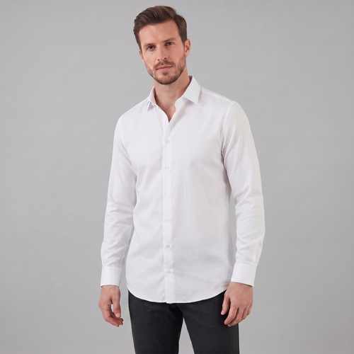 Helvano | Slim-Fit Herrenhemd mit langem Arm
