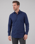 Helvano | Slim-Fit Herrenhemd mit langem Arm