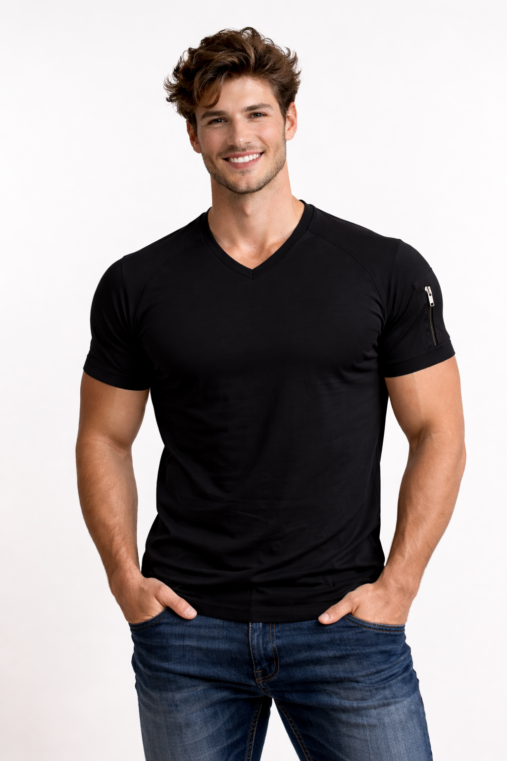 Helvano | T-Shirt für Herren mit V-Ausschnitt