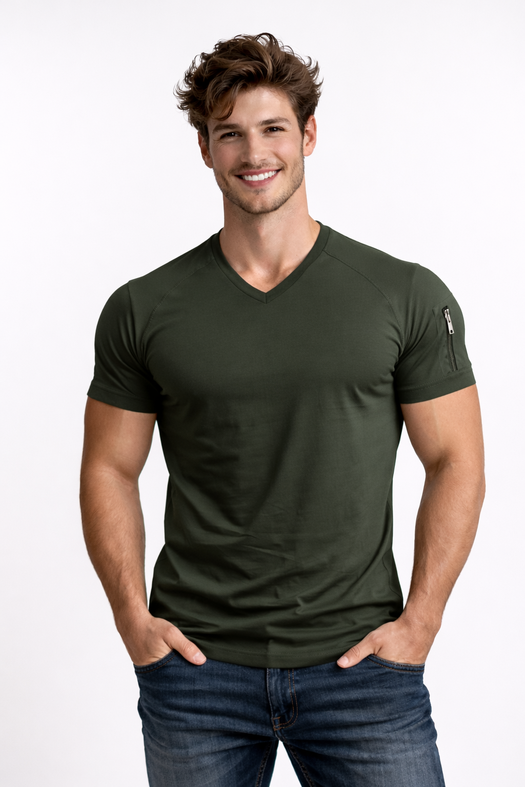 Helvano | T-Shirt für Herren mit V-Ausschnitt